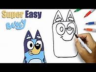 Video thumbnail for Super Easy Drawings Bluey | How To Draw Bluey Characters Step By Step
