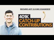 Video thumbnail for BIG CHANGES to 401k Catch Up Contributions in 2024 (SECURE Act 2.0)