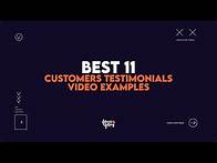 Video thumbnail for 11 Best Testimonial Examples for 2024 | by Yum Yum Videos