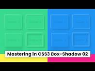 Video thumbnail for Mastering in CSS3 Box-Shadow From Beginner to Expert 02 | Box Shadow and Neumorphism in Html & CSS
