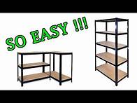 Video thumbnail for 1.8M Heavy Duty Metal 5 Tier Storage Shelves - assembly & review