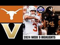 Video thumbnail for #5 Texas vs #25 Vanderbilt | Full Game Highlights | 2024 College Football Highlights
