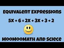 Video thumbnail for Equivalent Expressions Math