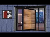 Video thumbnail for Full View Door Design with Wood | MODERN STEEL DOORS