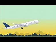 Video thumbnail for Background video animation of airplane taking off