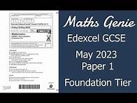 Video thumbnail for Edexcel Foundation Paper 1 May 2023 Exam Walkthrough