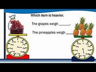 Video thumbnail for Mathematics Measure & Compare the Weights of Objects Using Gram & Kilogram Grade 2