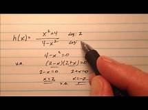 Video thumbnail for Finding Vertical and Horizontal Asymptotes of Rational Functions