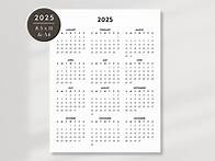Video thumbnail for 2025 Minimalist Printable Calendar, 2025 Simple Planner, 2025 Calendar, Letter Calendar, Printable Simple Calendar, 8.5x11 and A4 Calendar - Etsy
