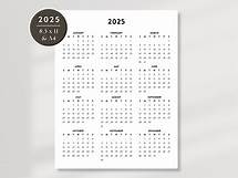 Video thumbnail for 2025 Minimalist Printable Calendar, 2025 Simple Planner, 2025 Calendar, Letter Calendar, Printable Simple Calendar, 8.5x11 and A4 Calendar - Etsy