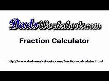 Video thumbnail for Fraction Calculator