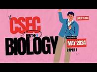 Video thumbnail for CSEC Biology May 2024 Paper 1 Answers Review