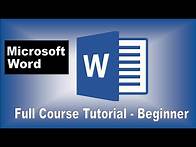 Video thumbnail for Microsoft Word Tutorial for Beginners - Full Course