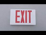 Video thumbnail for LED-R Standard LED Exit Sign - The Exit Light Co.