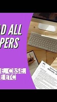 Video thumbnail for How to download all Past papers/Questions pdf | IGSCE, GCSE, EDEXCEL, CBSE, NEET, JEE