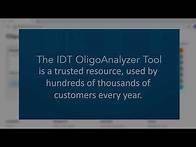 Video thumbnail for How to use the IDT OligoAnalyzer™ Tool