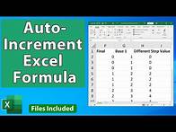 Video thumbnail for Auto Increment Excel Formula After So Many Rows - Excel Quickie 76