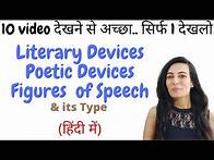 Video thumbnail for Figures of Speech | Literary Terms | Poetic Device | its Types and Examples