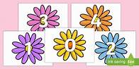 Video thumbnail for 0 to 20 on Flowers Cut-Outs