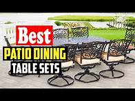 Video thumbnail for ✅Top 10 Best Patio Dining Table Sets In 2023 Reviews