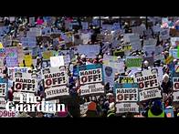 Video thumbnail for Anti-Trump protests get under way across the US