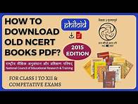 Video thumbnail for How To Download Old NCERT Books Pdf | Non Rationalised Version | Old Edition | Free Books