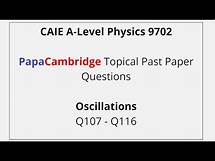 Video thumbnail for CAIE A-Level Physics – Oscillations - Past Paper Solutions Q107 – Q116