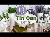Video thumbnail for 13 TIN CAN UPCYCLING IDEAS -WINDSOCK -PLANTERS -WALL POCKET -LANTERN