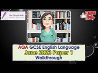 Video thumbnail for AQA GCSE English Language Paper 1 Walkthrough