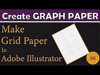 Video thumbnail for Making graph paper or grid paper in adobe illustrator | Squared paper