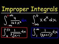 Video thumbnail for Improper Integrals - Convergence and Divergence - Calculus 2