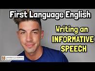 Video thumbnail for IGCSE First Language English - How to write an INFORMATIVE SPEECH!