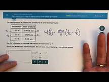 Video thumbnail for ALEKS - Calculating Enthalpy of Vaporization from Vapor Pressure
