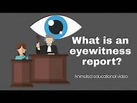 Video thumbnail for Eyewitness report | Report writing | First-person report