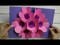 Video thumbnail for Easy to make Pop-Up Flower Card in 10 minutes
