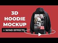 Video thumbnail for 3D Hoodie Mockup Tutorial (Beginner Friendly)