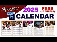Video thumbnail for 2025 calendar PSD Free download #2025calendar #2025 #psdfilefreedownload