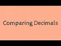 Video thumbnail for Comparing Decimals | Decimals | 4th Grade Math
