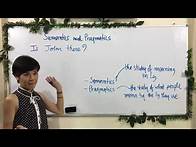 Video thumbnail for Semantics and Pragmatics / Overview (Clip 1)