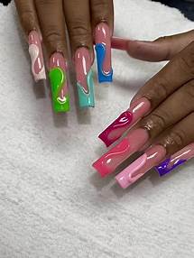 Video thumbnail for French Nail Design Ideas for Long Square Nails