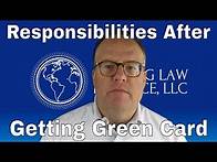 Video thumbnail for Responsibilities after Green Card