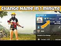 Video thumbnail for HOW TO CHANGE NAME IN PUBG MOBILE IN 1 MINUTE | STYLISH NAME | PUBG MOGUL| PUBG MOBILE