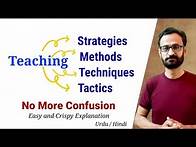 Video thumbnail for Teaching Strategies || Teaching Method || Teaching Techniques || Teaching Tactics