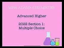 Video thumbnail for Advanced Higher: 2022 Multiple Choice