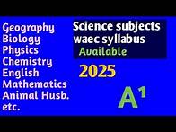 Video thumbnail for All science subject 2025 waec syllabus Available freely #viralvideo #education #waec