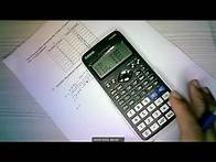 Video thumbnail for Using calculator fx-570EX for correlation