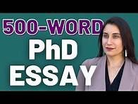 Video thumbnail for How to write a 500-word PhD Statement of Purpose [real example]