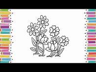 Video thumbnail for Flower Coloring Pages | Activity Coloring Pages | Flower Drawing Videos