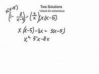 Video thumbnail for 8.6: Solve Rational Equations (Algebra II)