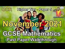 Video thumbnail for OCR GCSE Maths June 2021 / November 2021 Paper 5 Higher Tier Walkthrough